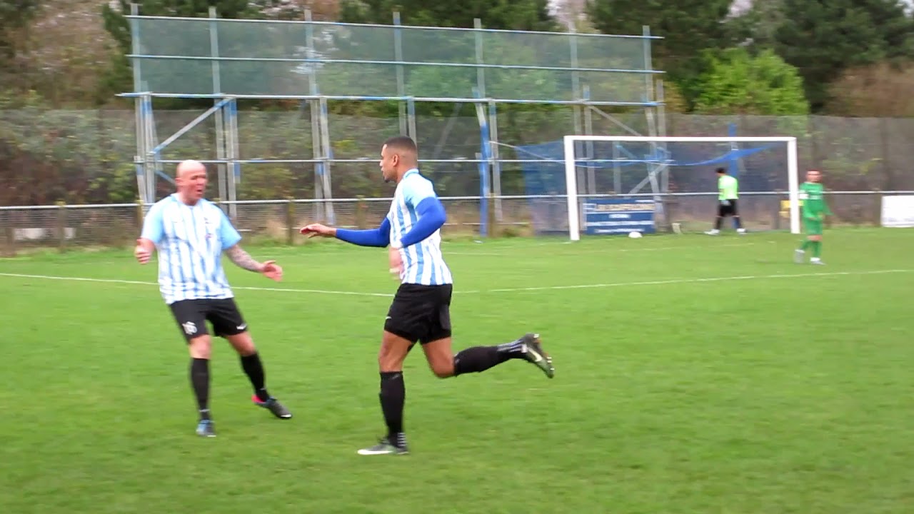 BJ Christie Screamer for Club Lewsey FC v St Joseph`s,National Cup.5th Dec 2021.