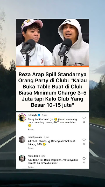 Reza arap spill standar orang party di Club, antara 3 sampai 15 juta #beritaterkini #beritaviral