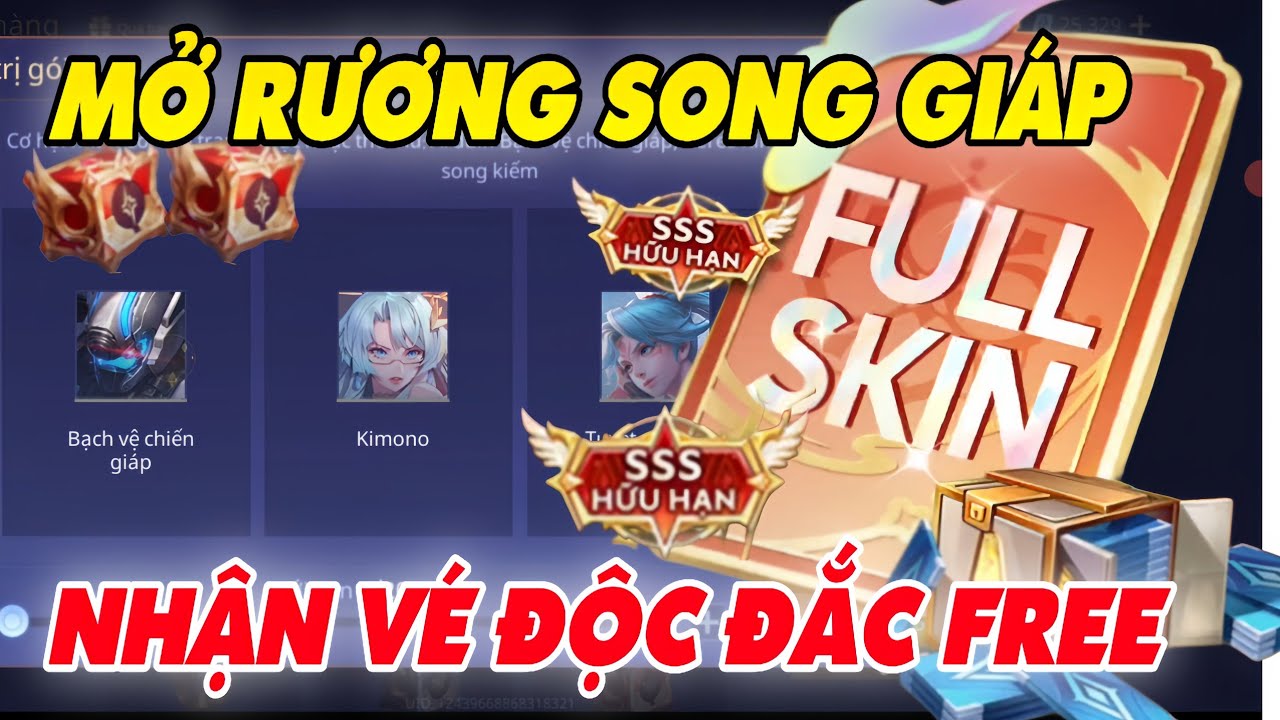 Liên Quân Test Rương Song Giáp - Nhận Free Vé Quay Độc Đắc Săn Skin SSS