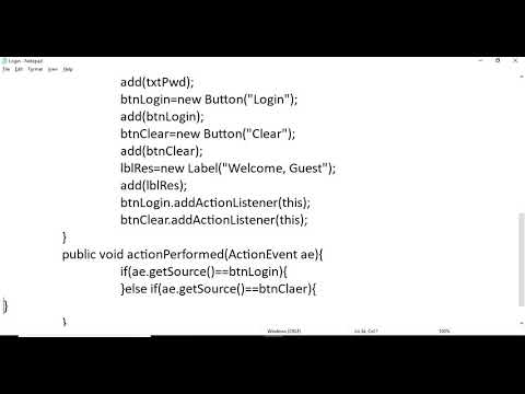 Java: Create Login Form in an awt Applet for beginners