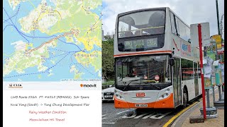 LWB [#8515 RB4002 @ E32A] 葵芳(南) 往 東涌發展碼頭 (落雨版)