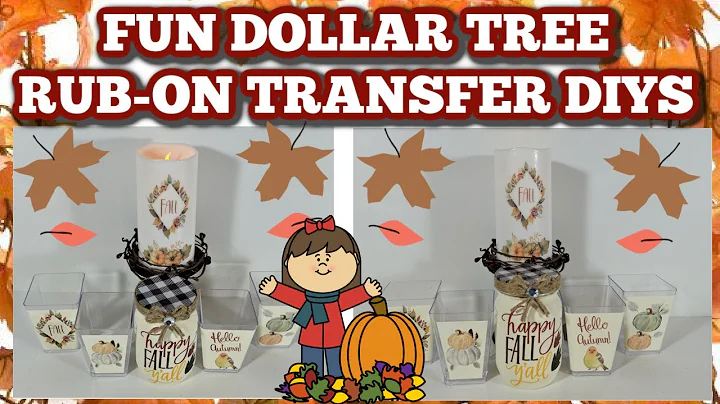 FUN DOLLAR TREE RUB-ON TRANSFER DIYS
