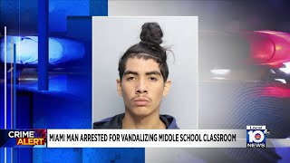 Student accused of vandalizing Miami-Dade school classroom