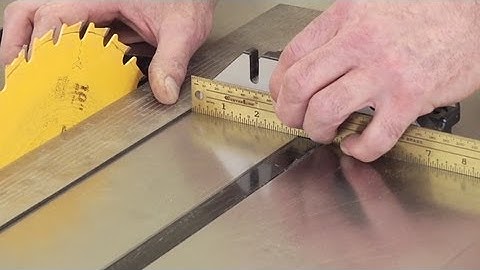 Woodworking Tips: Table Saw - Check Parallelism