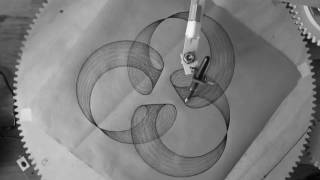 Cycloid drawing machine optical effect