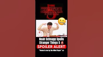 Noah Schnapp Spoils Stranger Things 5 #strangerthings