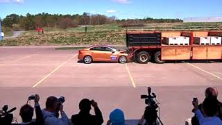 Volvo collision detection fails during a press event