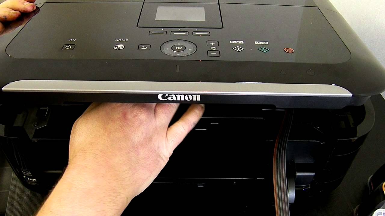 Ciss continuous ink system fits Canon pixma MG5350 printer - YouTube