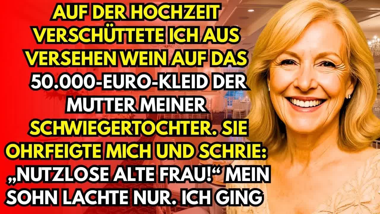 Bei der Hochzeit verschüttete ich Wein auf das 50 000 € Kleid der Mutter meiner Schwiegertochter