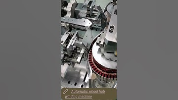 Automatic wheel hub winding machine 3D Design 3D animation