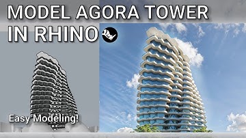 Model an Agora-Inspired Tower in Rhino | Easy Step-by-Step Tutorial