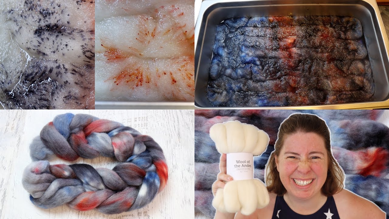 Immersion Dyeing Roving With Acid Dye Powders Mixed with Citric Acid ...