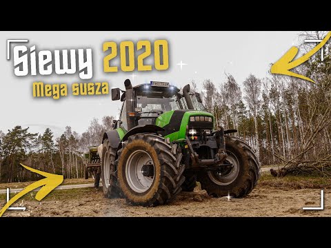 Pustynny Siew Owsa 2020 ! ✔ Deutz-Fahr Agrotron m640 & Amazone D7 ☆ Sucho jak na pustyni ?! [WIOSNA]
