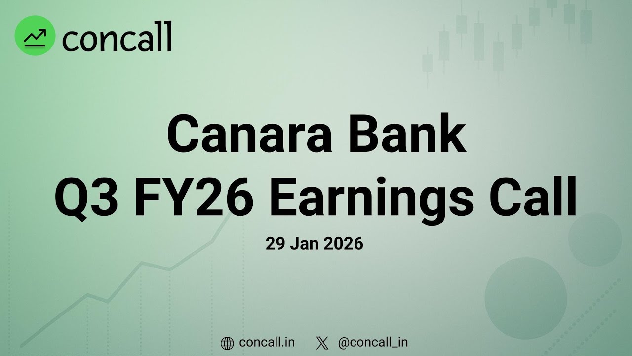 Canara Bank Q3 FY26 Earnings Conference Call | Concall.in