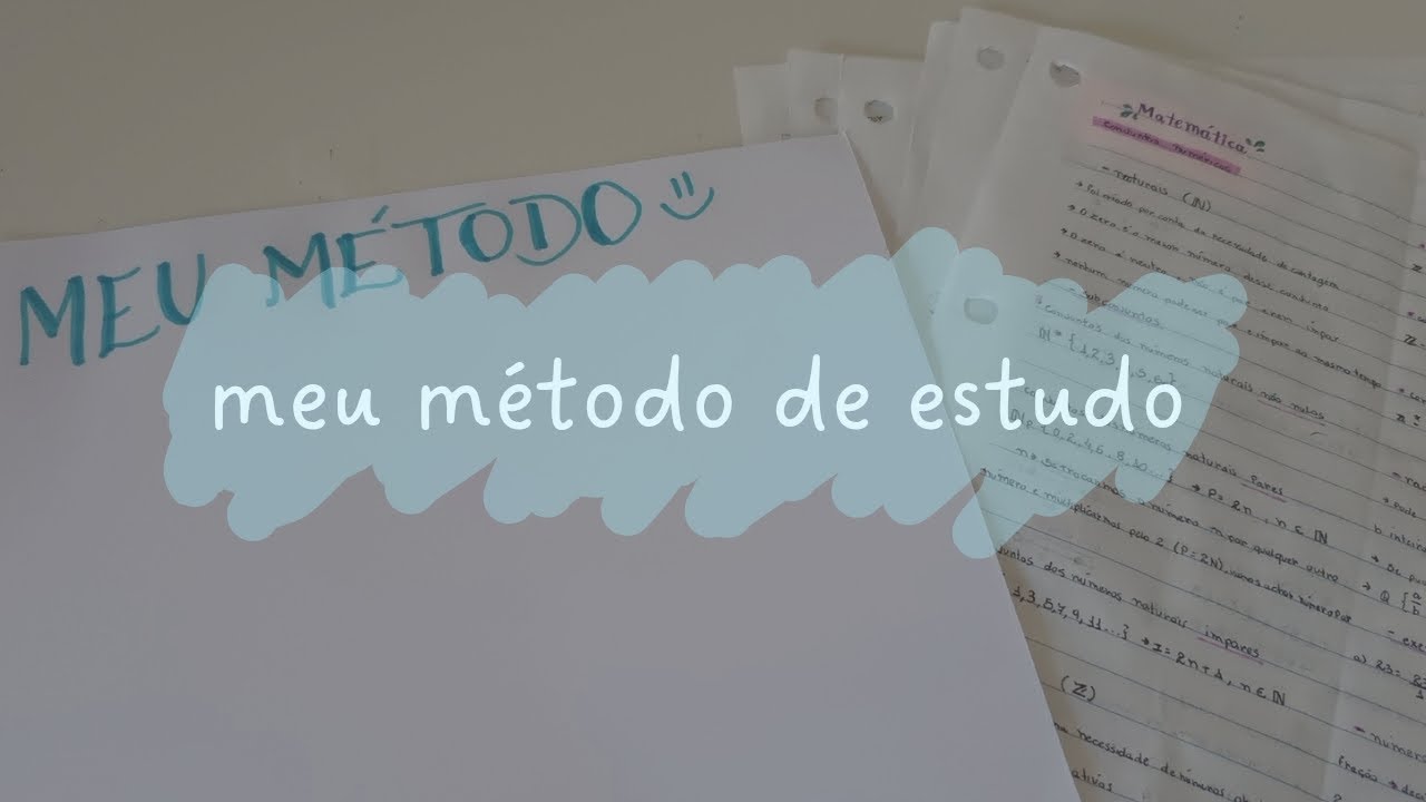 meu método de estudo (real)