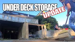 WE ARE RUNNING OUT of ROOM- Under Deck Storage Update