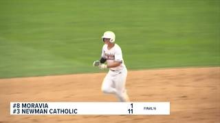 Moravia falls to Newman Catholic in Class 1A State Baseball Championship