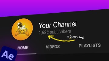 EASILY Create a Subscriber Count-Increasing Video in After Effects!