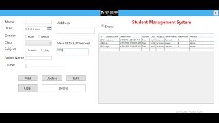 Part 8 Student Management System In WPF entity Framework db First (Edit)