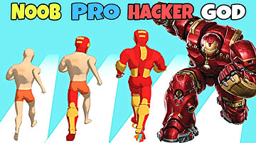 NOOB vs PRO vs HACKER vs GOD in Mashup Hero (New Update)