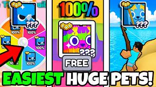 TOP 10 EASIEST HUGE PETS for FREE TO PLAY PLAYERS To Get in Pet Simulator 99... (Roblox)