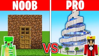 NOOB vs HACKER: I Cheated in a Build Challenge (Minecraft)