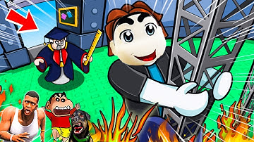 SHINCHAN NOOB vs PRO vs HACKER in SCHOOL ESCAPE ROBLOX with FRANKLIN & CHOP | DREAM SQUAD