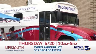 WKRG, LifeSouth to host blood drive