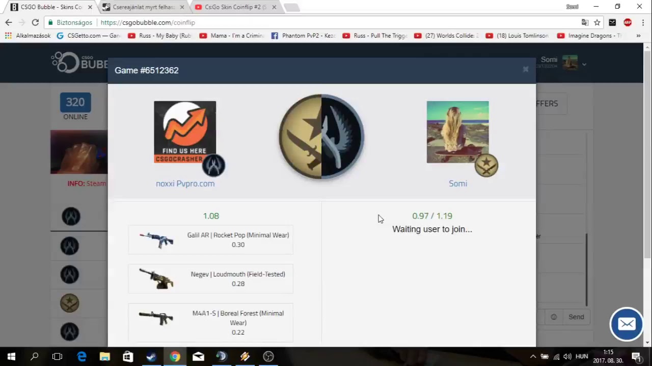 Cs:Go Skin Coinflip #2 (Skin sorsolás 30 feliratkozónál)