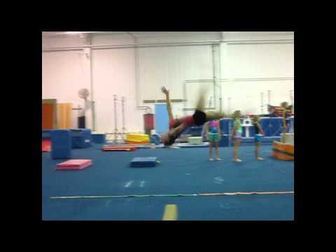 1-arm back handspring layout