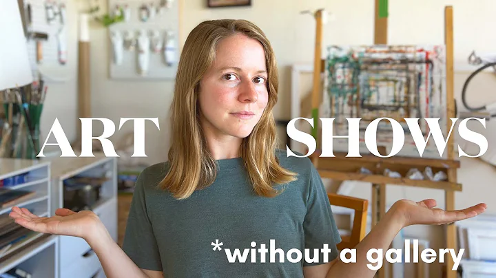 How to show your art without a gallery ✦ Art show ideas for self-taught artists