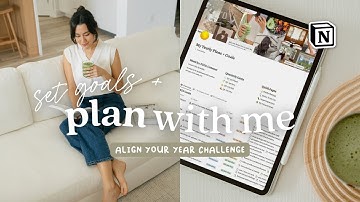 Plan with me for 2023 in Notion | Digital Planning & Goal Setting 💫 Align Your Year Challenge