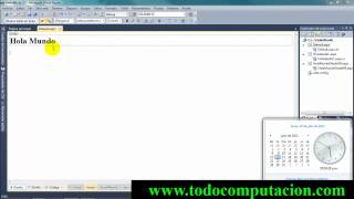 Explorando la interfas de Visual Studio.NET Todo Computacion