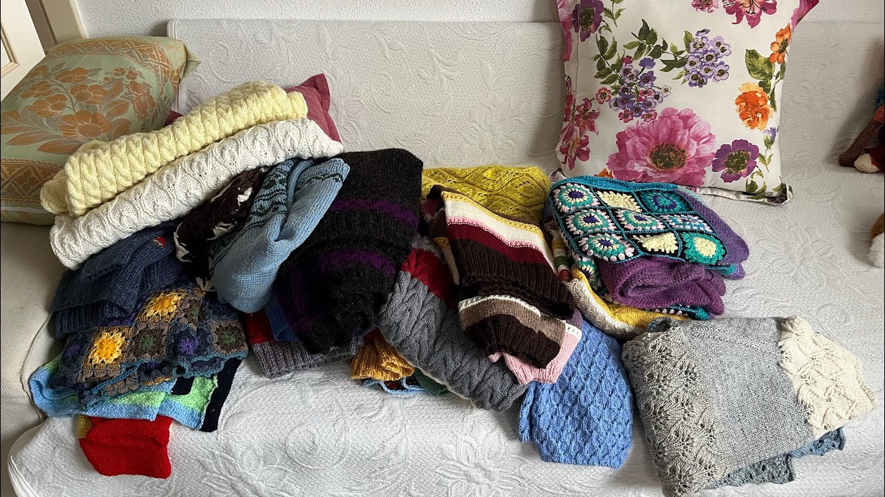 Моё великое расхламление 🧶отдаю свои вязаные вещи