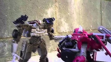 Transformers DOTM Optimus Prime Vs. Sentinel Prime and Megatron