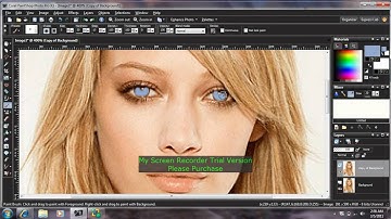 How to change eye color in paint shop pro