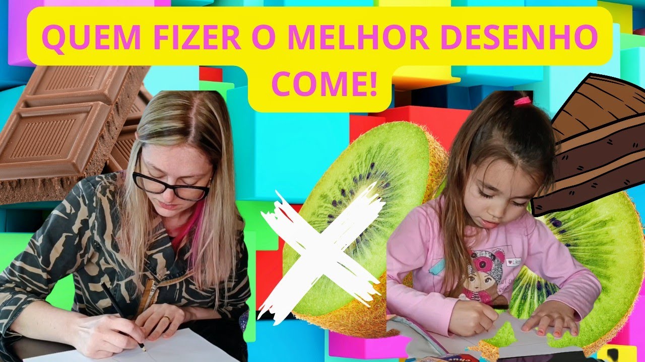 QUEM FIZER O MELHOR DESENHO COME !! DESAFIO