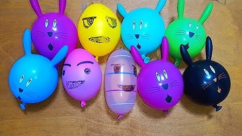 Making Slime with Funny Balloons - Satisfying  video #5 #satisfying #slimeasmr #asmr #funnyballons