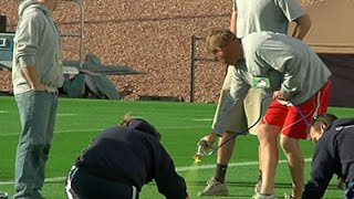 Stadium Prep Begins for Super Bowl XLIX Field