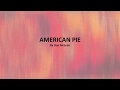 American pie by don mclean  easy acoustic chords and lyrics