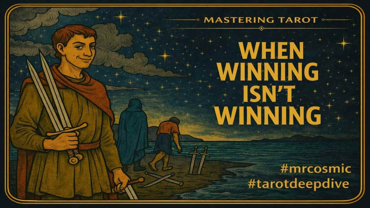 ⚠Five of Swords: When Winning Isn’t Winning #mrcosmic #tarotdeepdive thumbnail