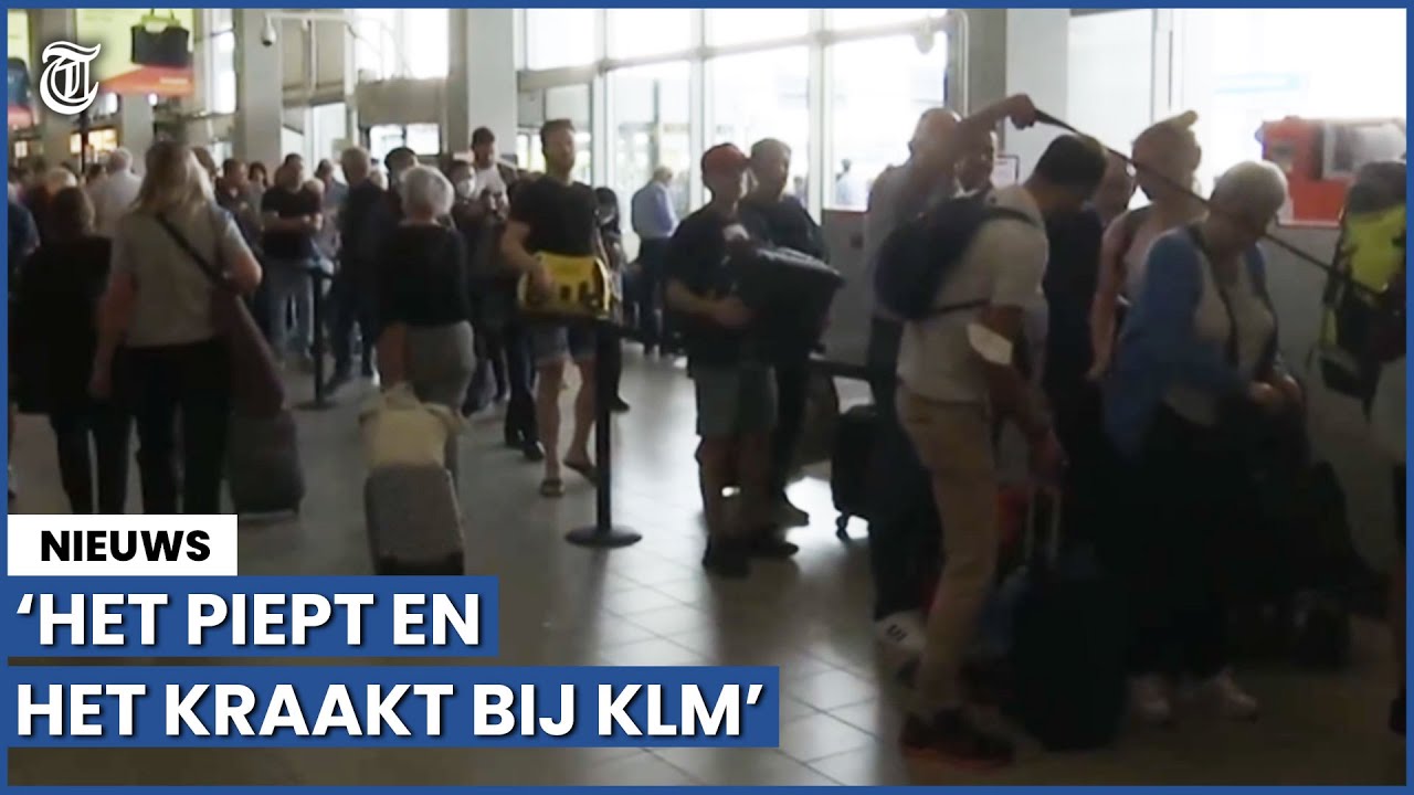 Nieuwe problemen Schiphol: 'Lang op koffers wachten' - YouTube