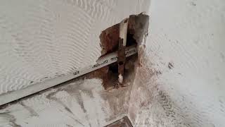 House Renovation. Burst water pipe, cavities and cracks everywhere! @JustJohnnyCreations