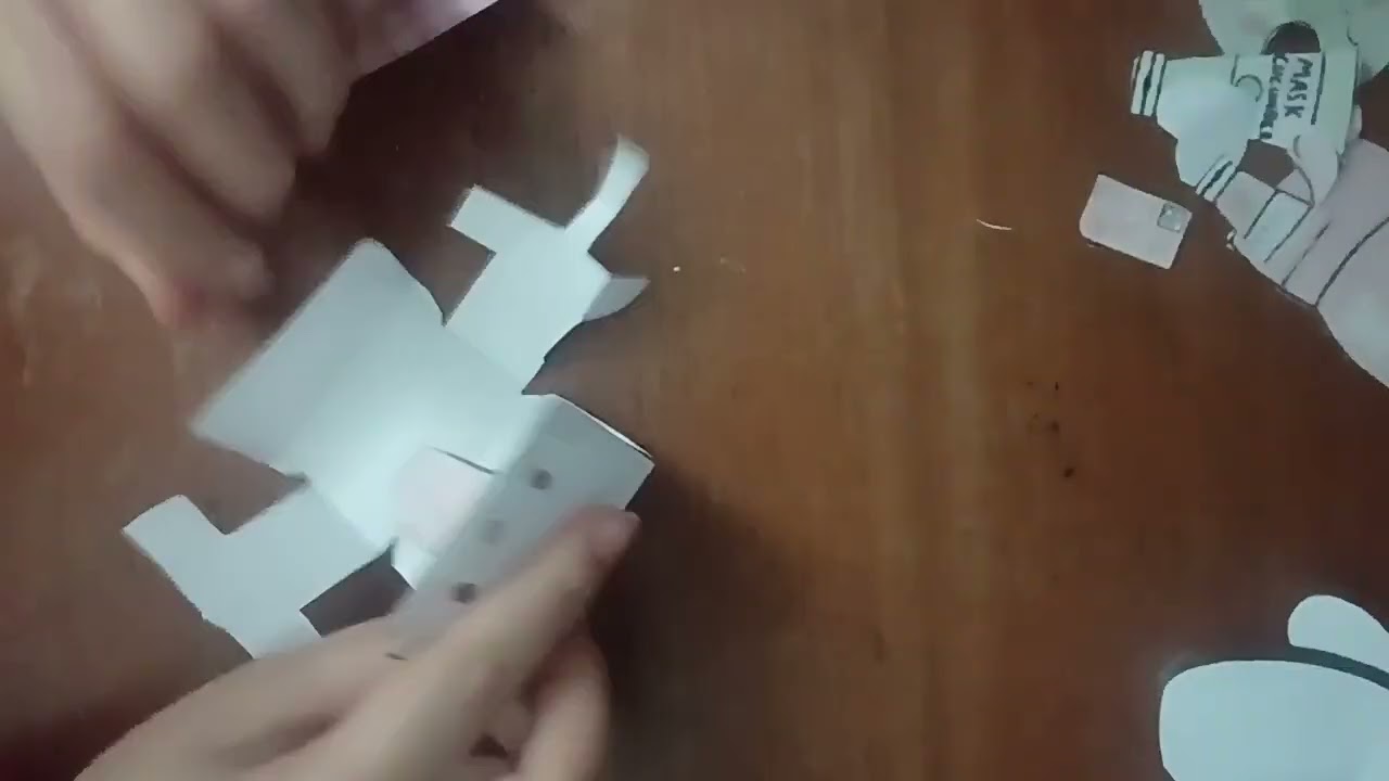 Cleaning Hello Kitty's face 