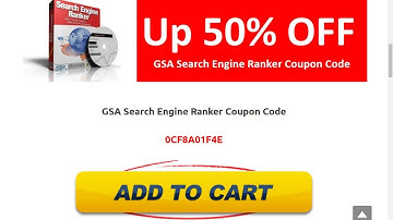 GSA Search Engine Ranker Coupon Code
