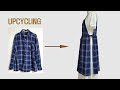 Diy        upcycling  shirt layered apronskirtrefashion