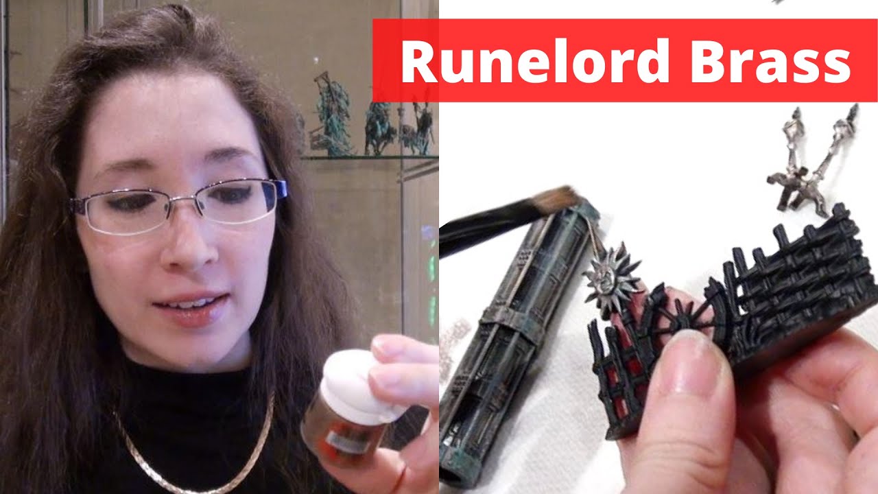 What are the best paints to paint over Runelord Brass spray paint