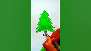 Christmas tree 🌲 Coloring #tree #youtube  #art #coloring #drawing #shorts