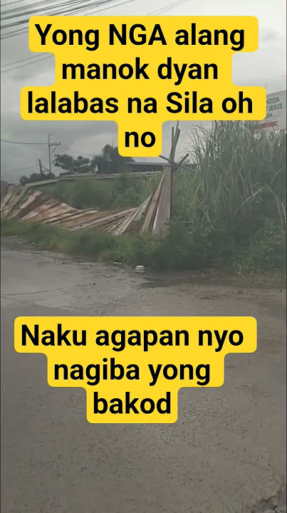 nagiba yong bakod oh no#viral video