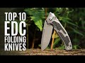 Top 10: Best EDC Folding Knives of 2023 / Titanium Damascus Steel, Tactical Knife, Pocket Knife